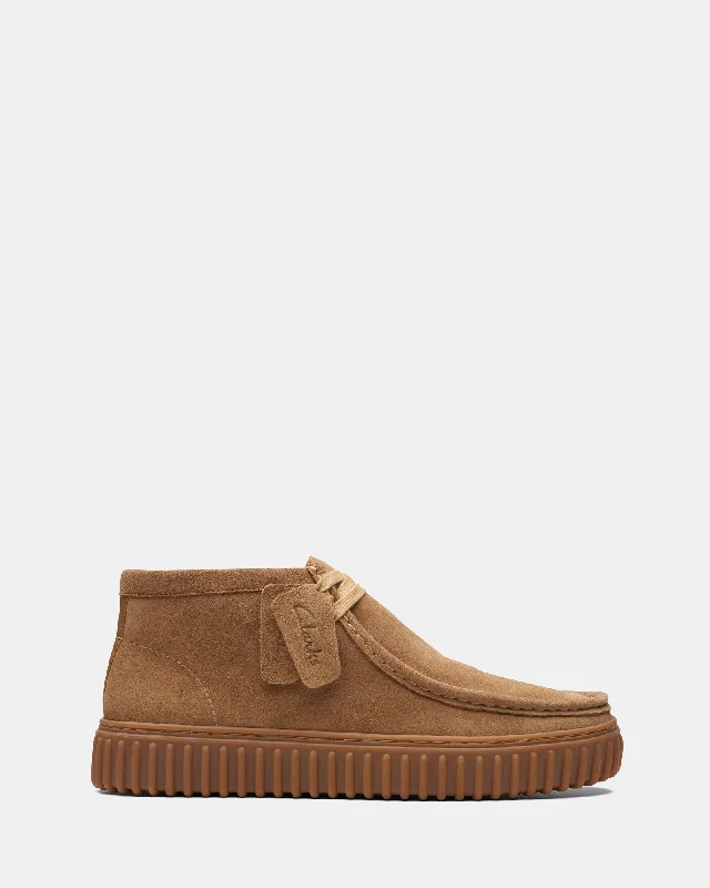 Men's Shock-Resistant Boots Torhill Hi Dark Sand Suede