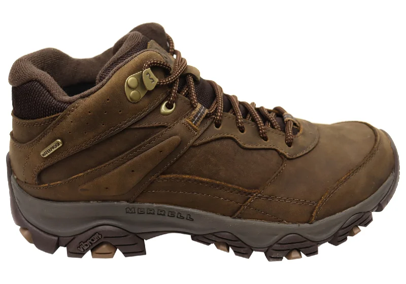 Men's Temperature-Regulating Boots Merrell Mens Wide Fit Moab Adventure 3 Mid Waterproof Hiking Boots Men's Temperature-Regulating Boots Merrell Mens Wide Fit Moab Adventure 3 Mid Waterproof Hiking Boots