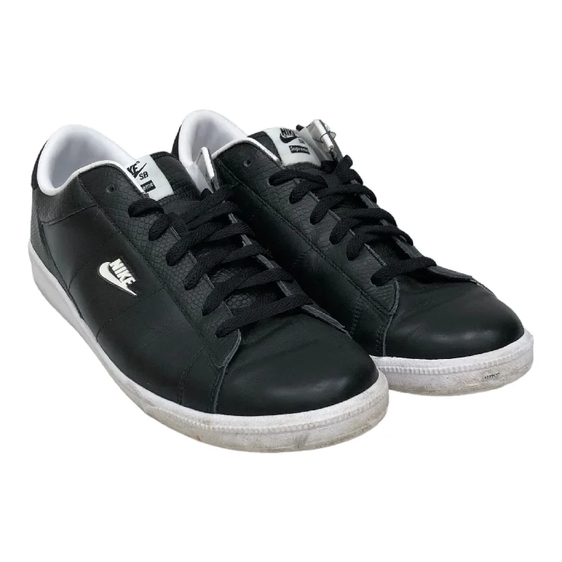 Men's Trendy Boots NIKE SB/Supreme/Low-Sneakers/US 12/Leather/BLK/