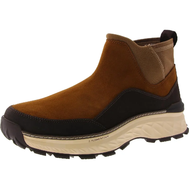 Men's Moisture-Wicking Shoes Cole Haan Mens 5ZG EXPLORE  Faux Suede Round toe Chelsea Boots