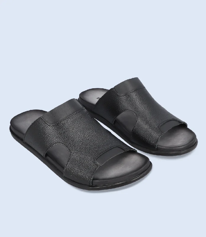 Best Deals On Comfortable Shoes BM5802-Black-Men Slipper