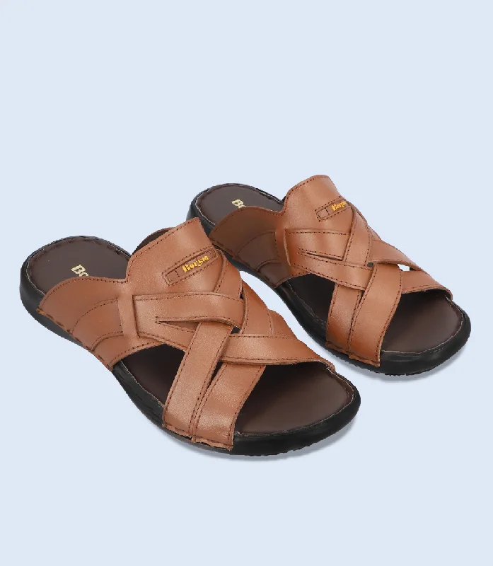 Men's Versatile Boots BM5670-TAN-Men Slipper