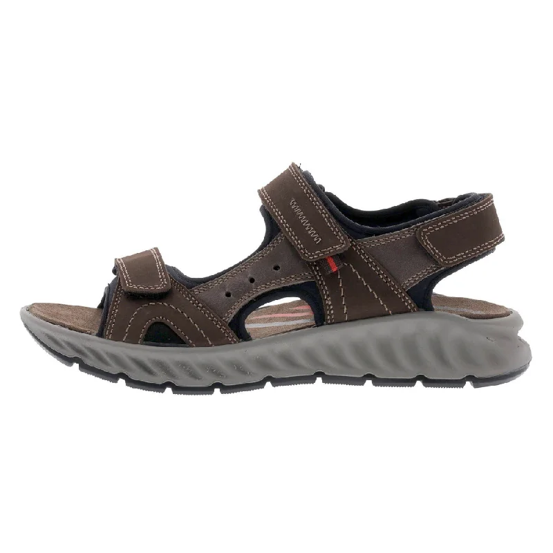 Men's Cushioned Boots Ara Everett Brown Leather Sandal (Men's)