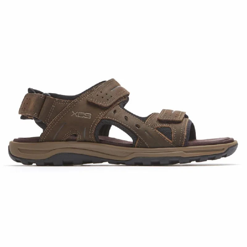 Men's Minimalist Shoes Rockport  Men's Trail Technique Sandal Adjustable Sandal Brown W