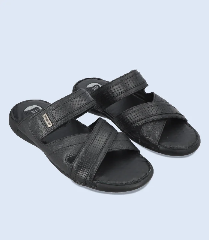 Men's Durable Shoes BM5501-BLACK-Men Comfort Slipper