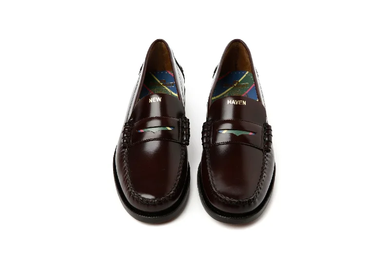 Men's Adaptive Fit Shoes J. Press Dan Regimental - Brown Burgundy - New Haven