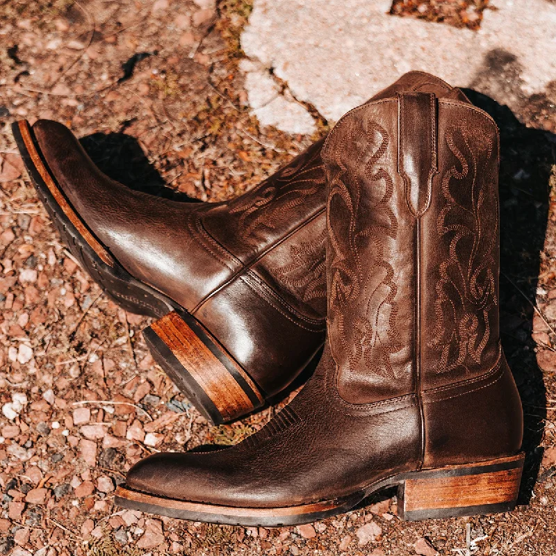 Men's Soft Shoes James - Brown Leather