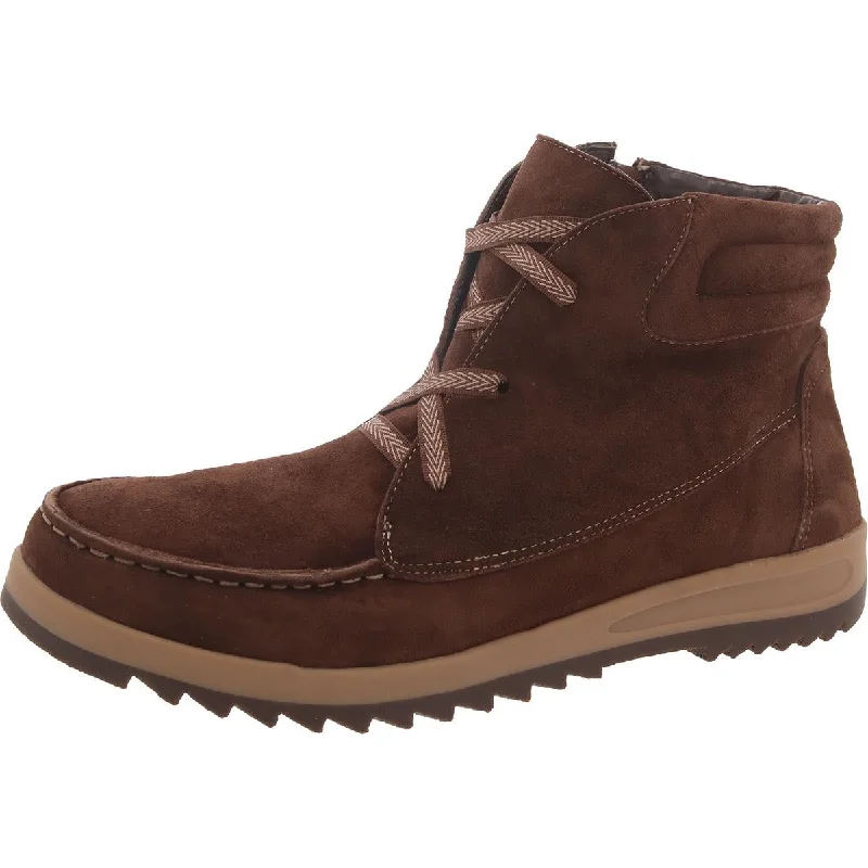 Men's Shock-Resistant Boots David Tate Mens Suede Lace up Chukka Boots