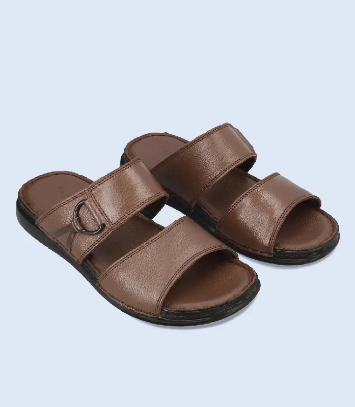 Get Stylish Shoes At Unbeatable Discounts BM5600-BROWN-Men Slipper