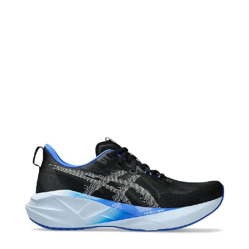 Men's Breathable Shoes Asics Men's Novablast 5 Sneaker in Black/White