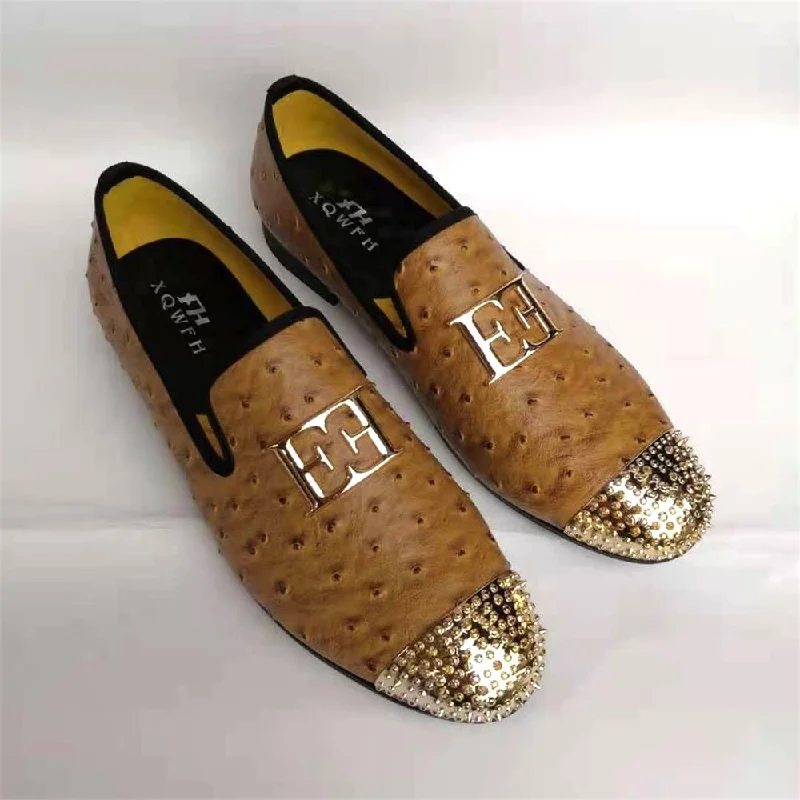 Men's Casual Shoes Men's Autumn Light Brown Breathable Slip-On Office Casual Loafers Men's Casual Shoes Men's Autumn Light Brown Breathable Slip-On Office Casual Loafers