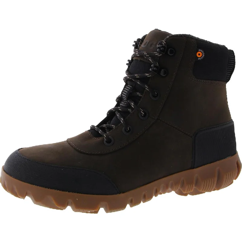 Men's Classic Shoes Bogs Mens Arcata Leather Lace Up Winter & Snow Boots