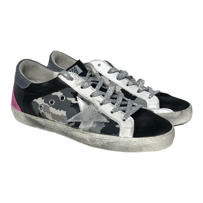 Men's Adaptive Fit Shoes GOLDEN GOOSE/Low-Sneakers/EU 40/Camouflage/Leather/GRY/Superstar Double Quarter Men's Adaptive Fit Shoes GOLDEN GOOSE/Low-Sneakers/EU 40/Camouflage/Leather/GRY/Superstar Double Quarter