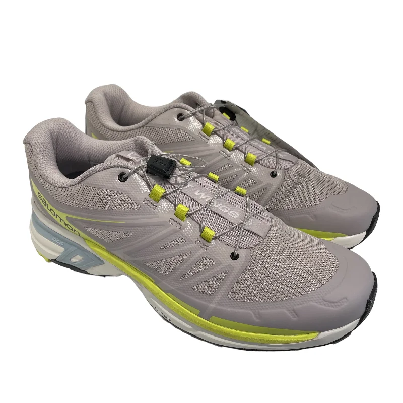 Men's Odor-Resistant Boots salomon/Low-Sneakers/US 10.5/Acrylic/CRM/green