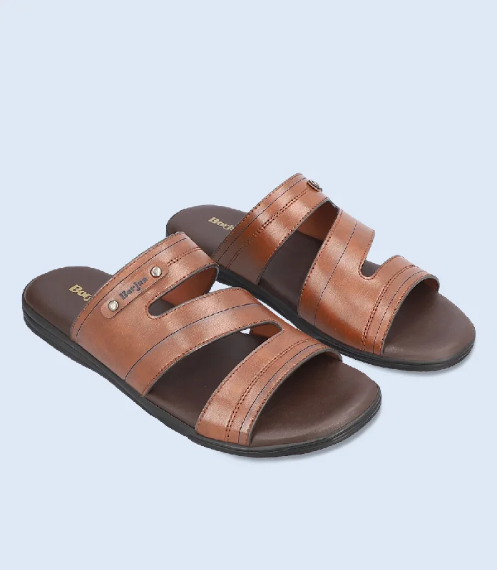 Men's Moisture-Wicking Shoes BM6675-BROWN-Men Slipper