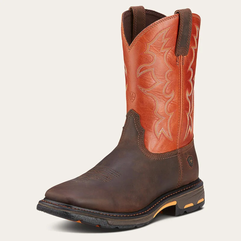 Men's Supportive Boots Ariat Men's Workhog 11" Steel Toe Work Boots Style 10006961