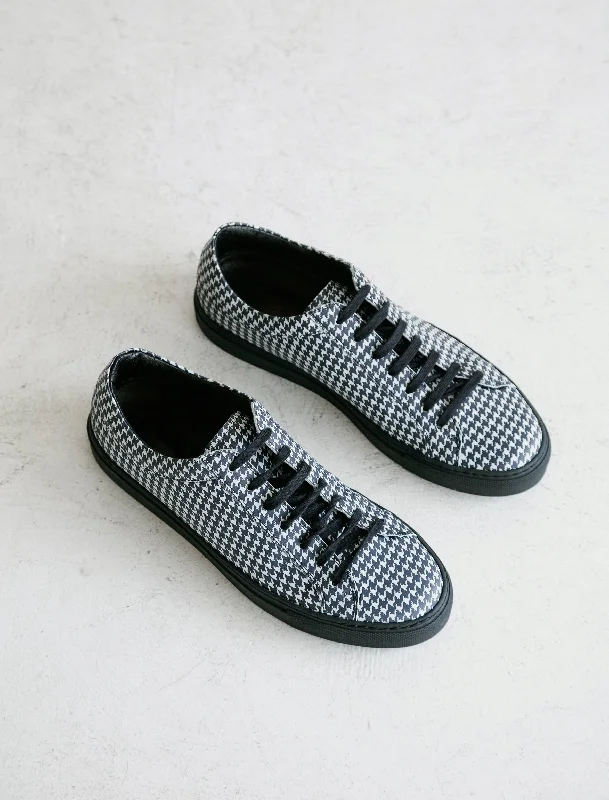 Men's Fashionable Shoes Dogtooth Leather Sneaker