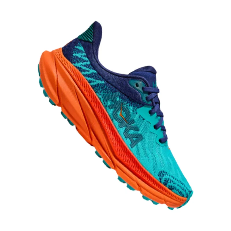 Men's Eco-Friendly Boots HOKA Men's Challenger 7 - Ceramic/Vibrant Orange