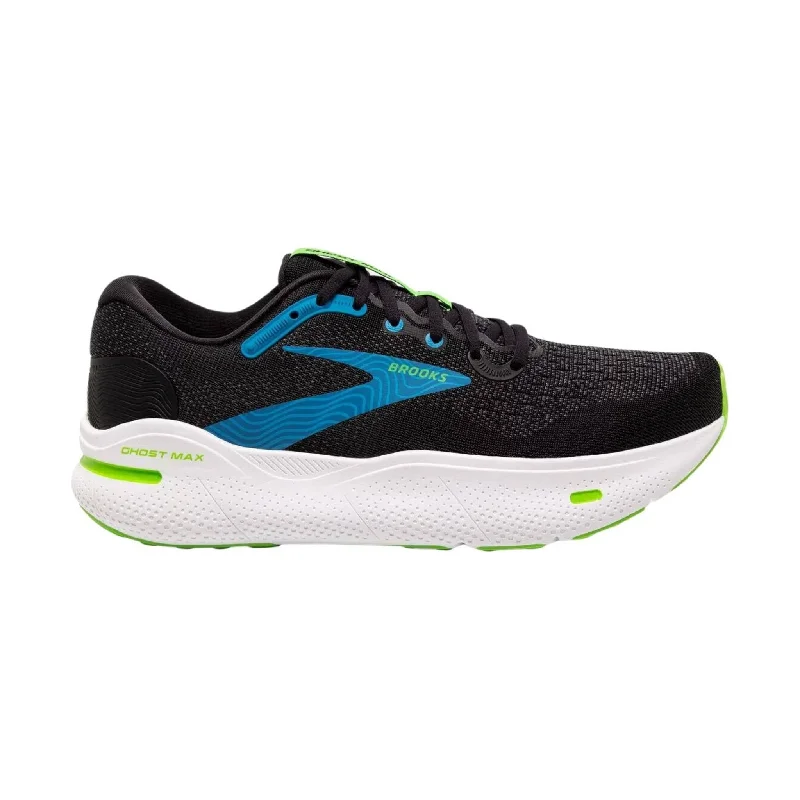 Men's Flexible Sole Boots Brooks Men's Ghost Max Running Shoe - Black/Atomic Blue/Jasmine Men's Flexible Sole Boots Brooks Men's Ghost Max Running Shoe - Black/Atomic Blue/Jasmine