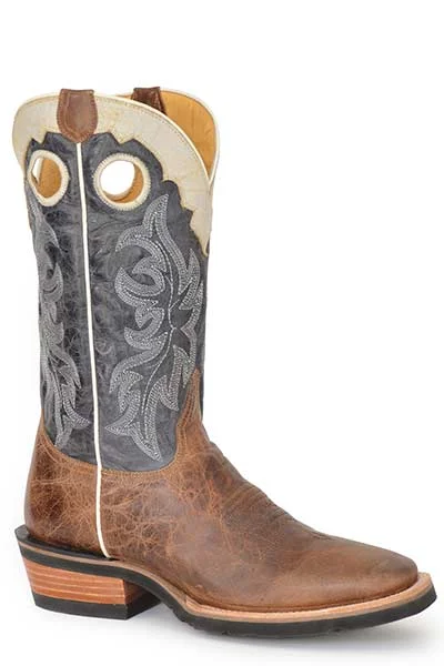 All-Season Boots For Men Roper Mens Square Toe Ride em Cowboy Boots Style 09-020-8029-8425