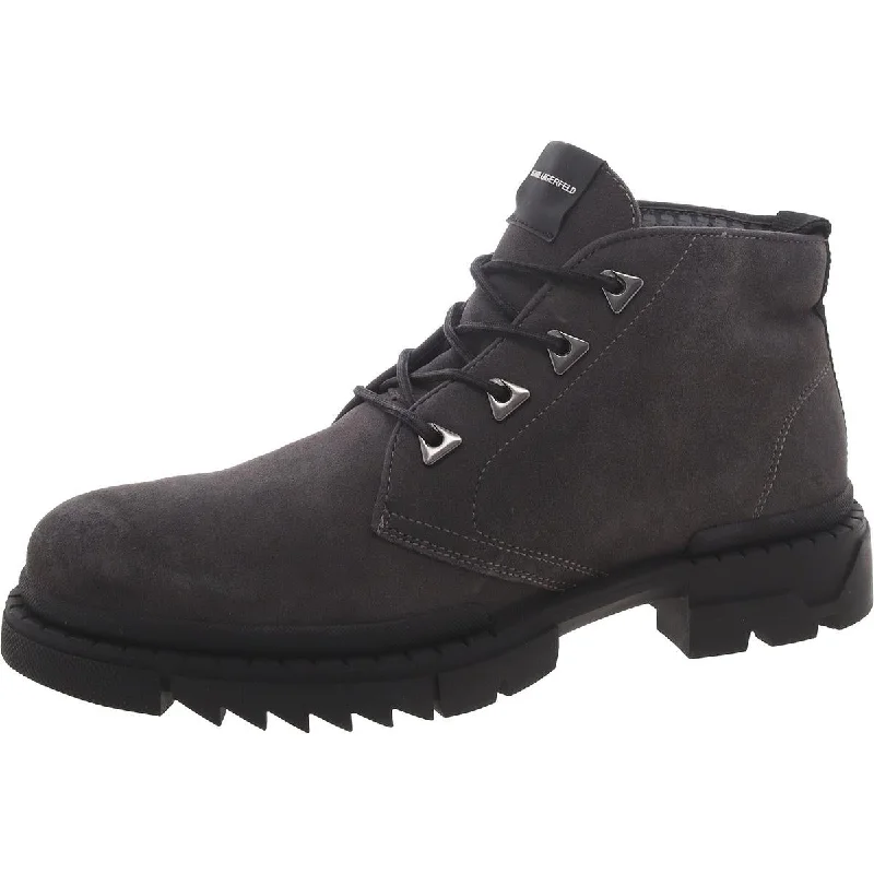 Men's Shock-Absorbing Shoes Karl Lagerfeld Paris Mens Suede Lugged Sole Chukka Boots Men's Shock-Absorbing Shoes Karl Lagerfeld Paris Mens Suede Lugged Sole Chukka Boots