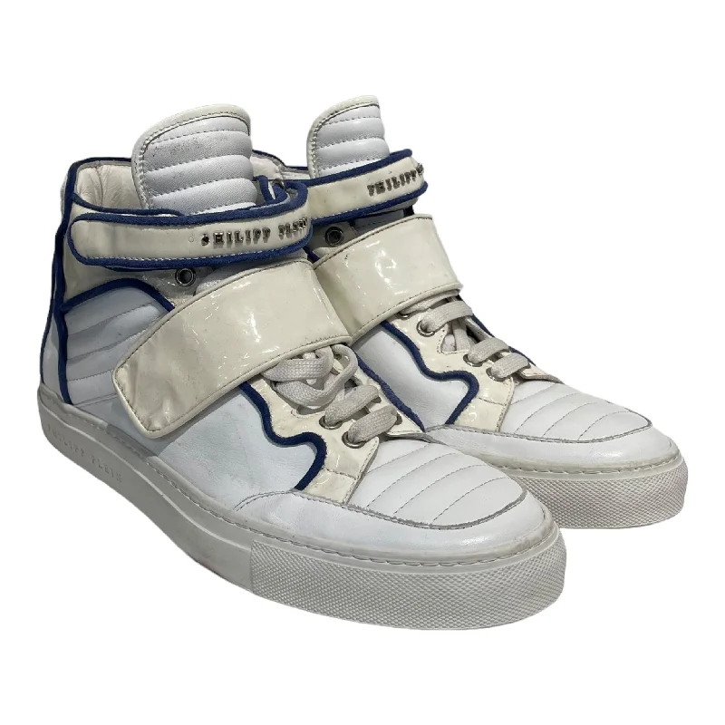 Men's Flexible Sole Shoes PHILIPP PLEIN///Hi-Sneakers/S/Plain/Others/WHT//M [Designers] Essentials/