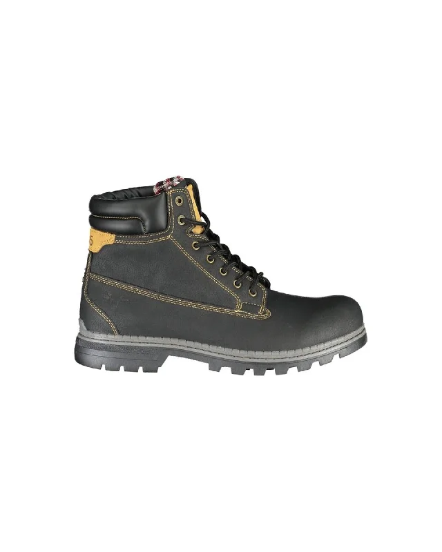 Men's Stylish Shoes Carrera Lace-Up  Boots with Logo Detail and Contrast Features