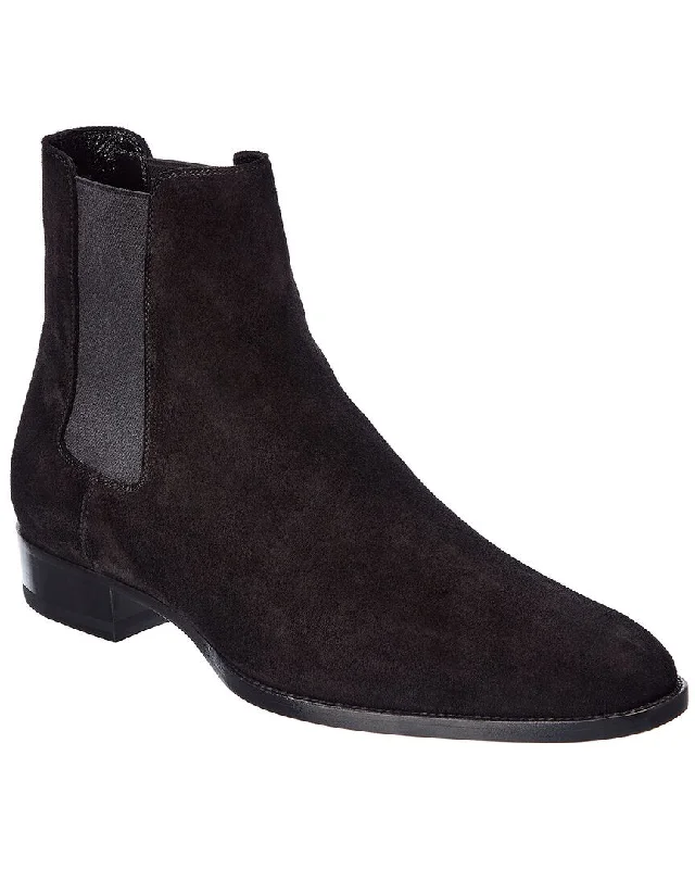 Men's Versatile Shoes Saint Laurent Wyatt 30 Suede Boot