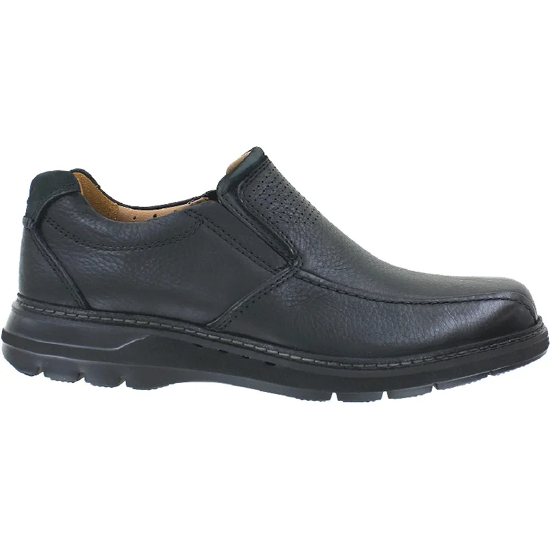 Men's Waterproof Shoes Men's Clarks Un Ramble Step Black Leather