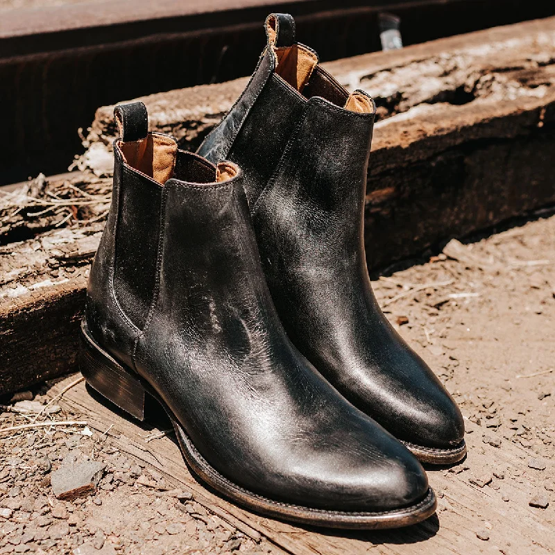 Men's Cozy Shoes Palmer - Black Leather
