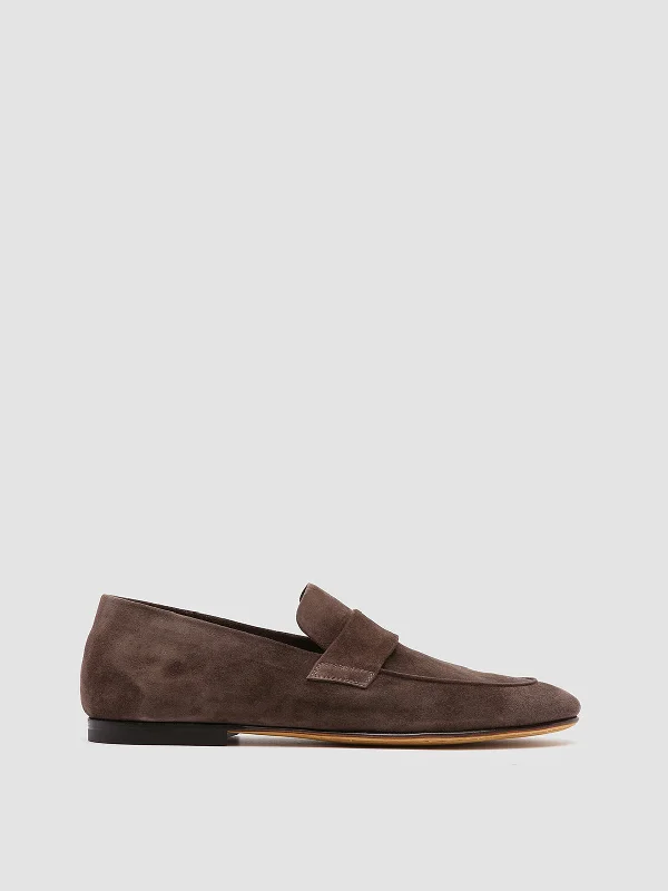 Stylish Shoes For Men AIRTO 001 - Gray Suede Loafers