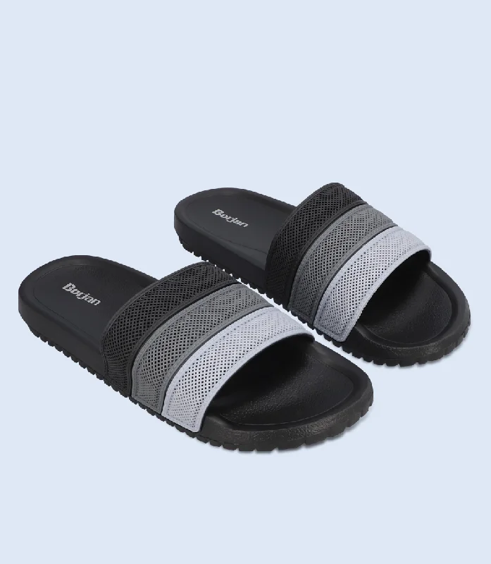 Men's Adaptive Fit Boots BM6637-BLACK-Men Slipper