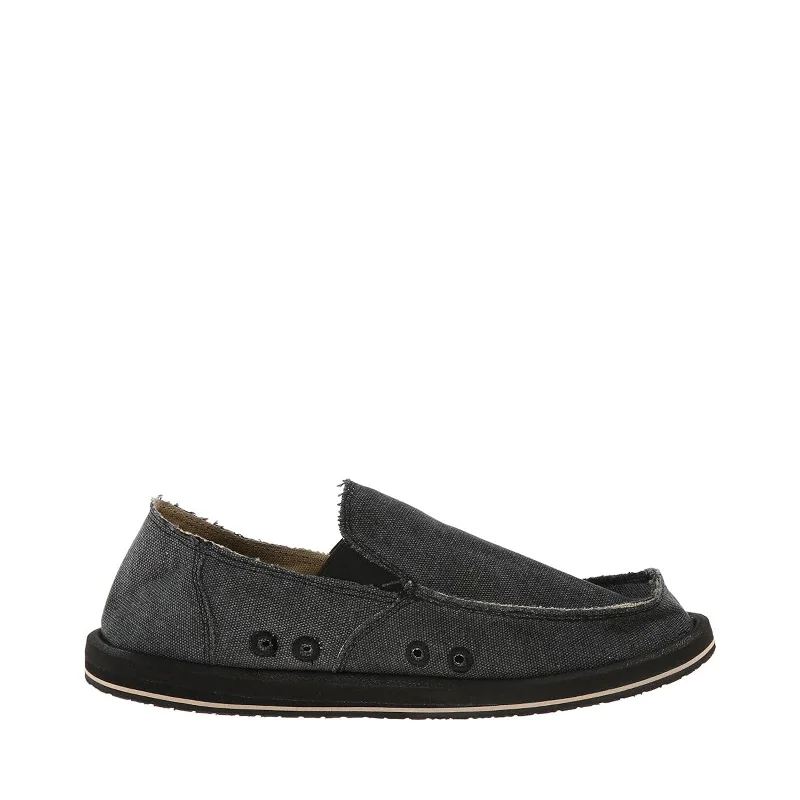 Men's Ergonomic Shoes Men's Shoes Sanuk VAGABOND Slip On Canvas Sidewalk Surfers SMF1001 CHARCOAL