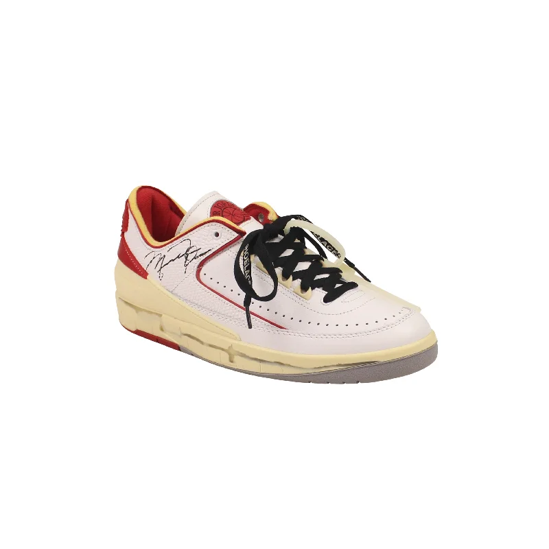 Men's Sporty Shoes Off-White c/o Virgil Abloh Red Sail Jordan 2 Low Sneakers