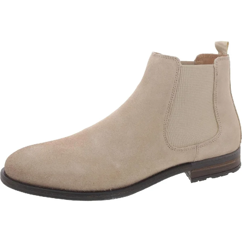 Men's Temperature-Regulating Boots Steve Madden Mens Suede Pull On Chelsea Boots