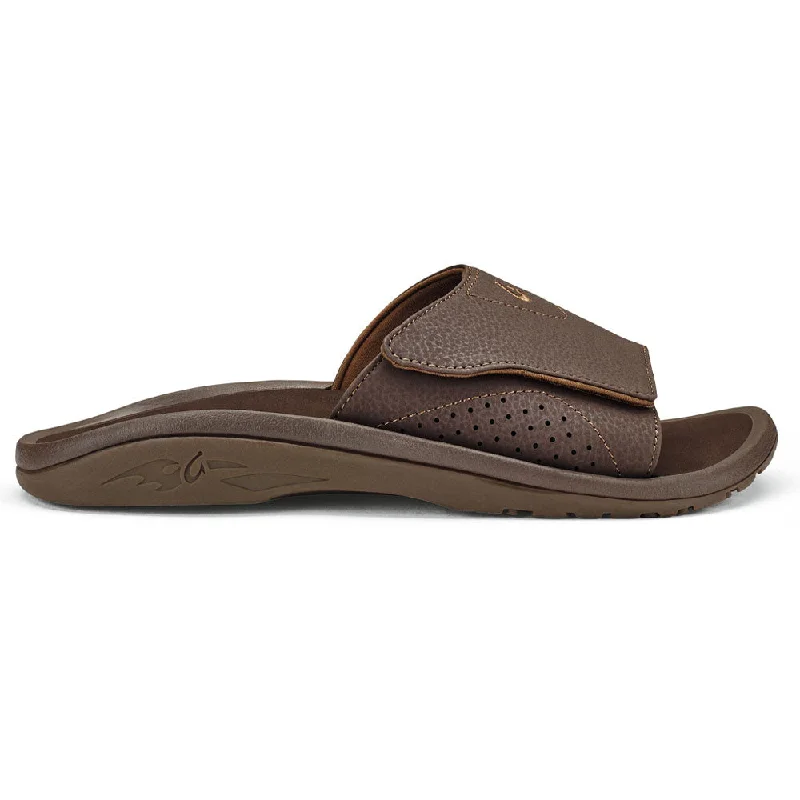 Men's Elegant Shoes OluKai Nalu Slide Sandal Dark Java (Men's)
