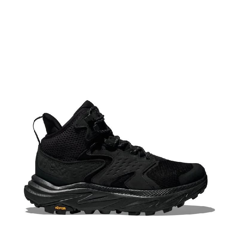 Men's Seamless Design Shoes Hoka Men's Anacapa 2 Mid GTX Boots in Black/Black