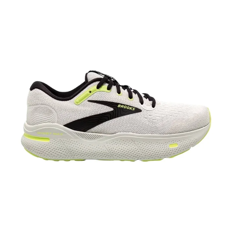 Men's Minimalist Boots Brooks Men's Ghost Max Running Shoe - Grey/Black/Sharp Green Men's Minimalist Boots Brooks Men's Ghost Max Running Shoe - Grey/Black/Sharp Green