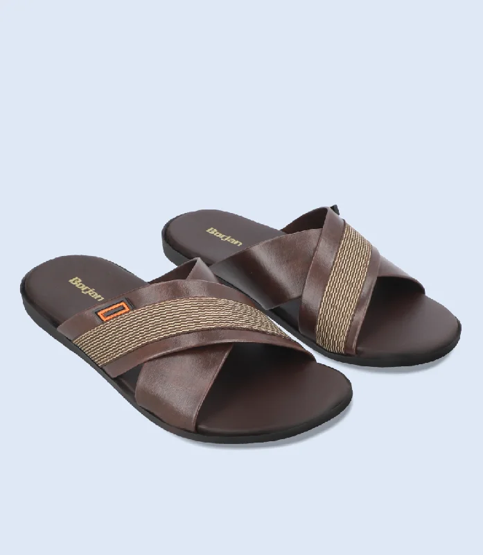 Men's Odor-Resistant Boots BM5551-BROWN-Men Slipper
