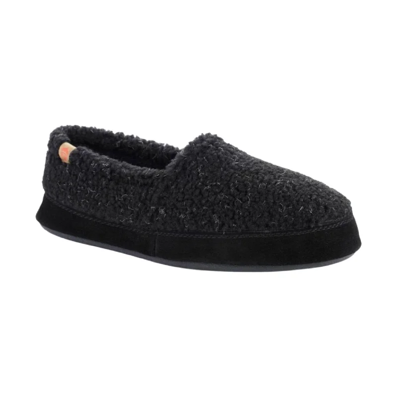 Casual  Shoes For Everyday Wear Acorn Men's Moc Slippers - Black Berber