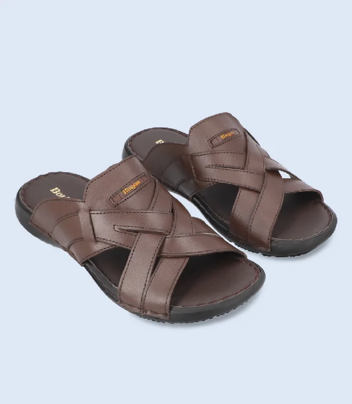 Men's Eco-Friendly Boots BM5670-COFFEE-Men Slipper