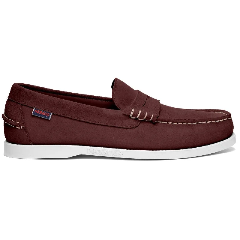 Men's All-Season Boots Dan Boat Roughout - Bordeaux & Violet Burnished