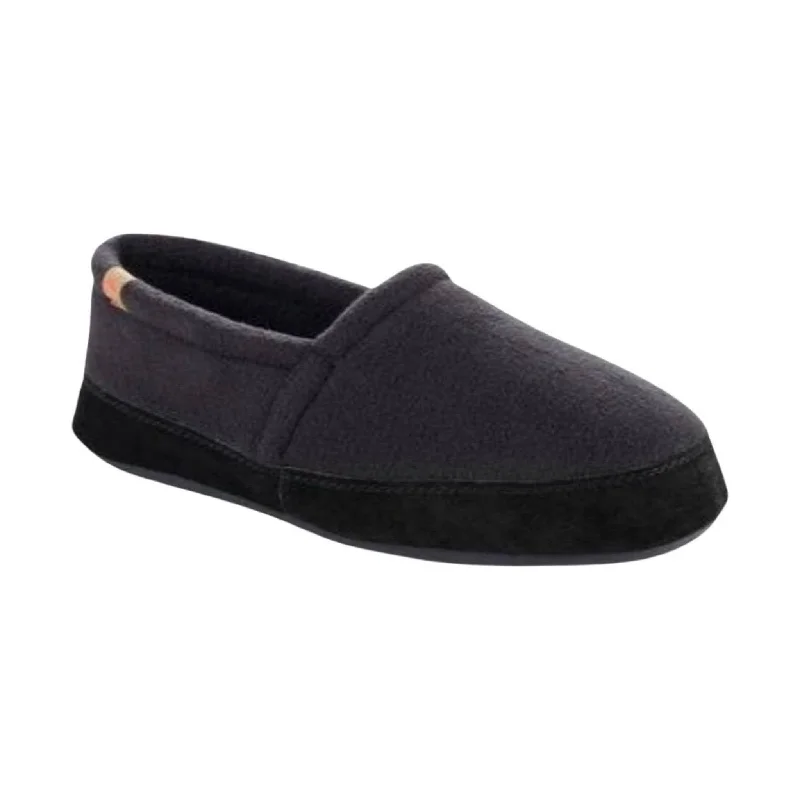 Stylish Shoes For Men Acorn Men's Moc Slippers - Black