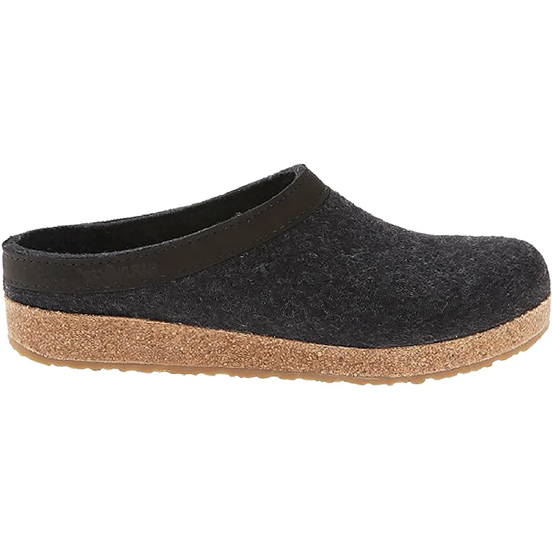 Men's All-Season Boots Unisex Haflinger GZL Charcoal Wool Felt