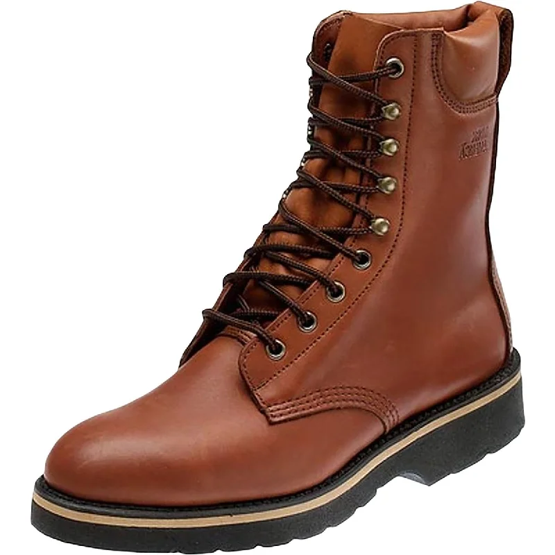 Men's Ergonomic Shoes Work America Mens Responder II Leather Ankle Work Boots