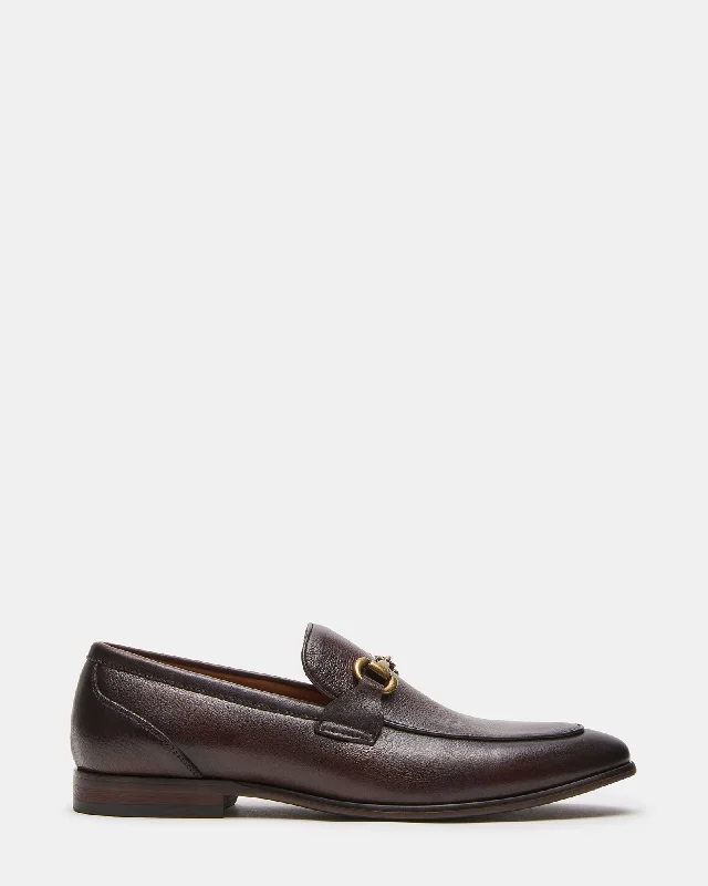 Men's Slip-Resistant Boots JAYSHAN BROWN LEATHER