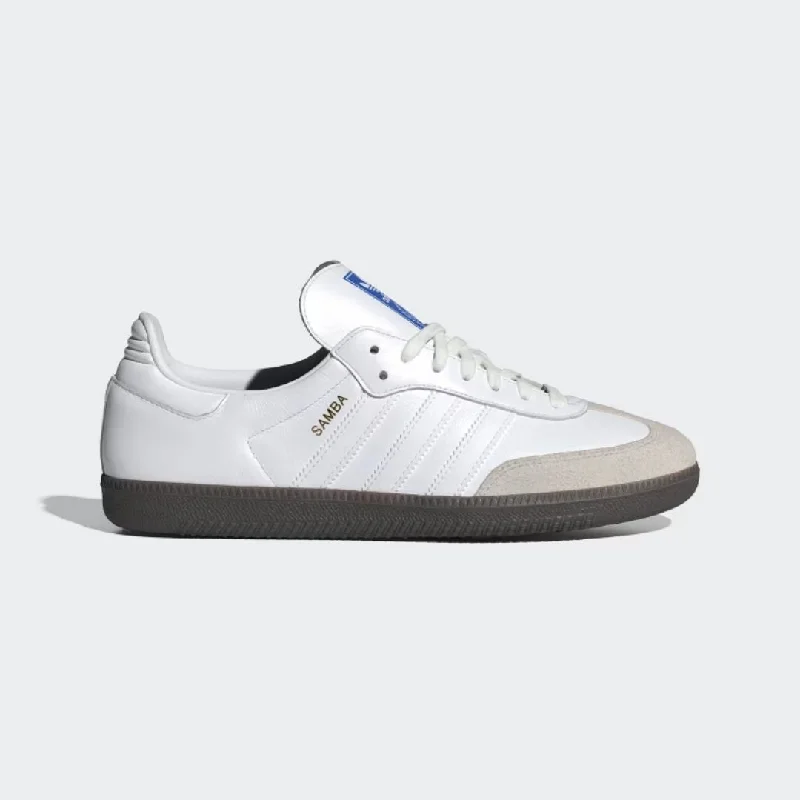 Men's Shock-Absorbing Shoes Samba OG Shoes (Cloud White + Cloud White + Gum)