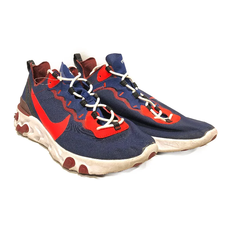 Men's Eco-Friendly Boots NIKE/REACT ELEMENT 55 RABID PANDA/Low-Sneakers/US12/NVY