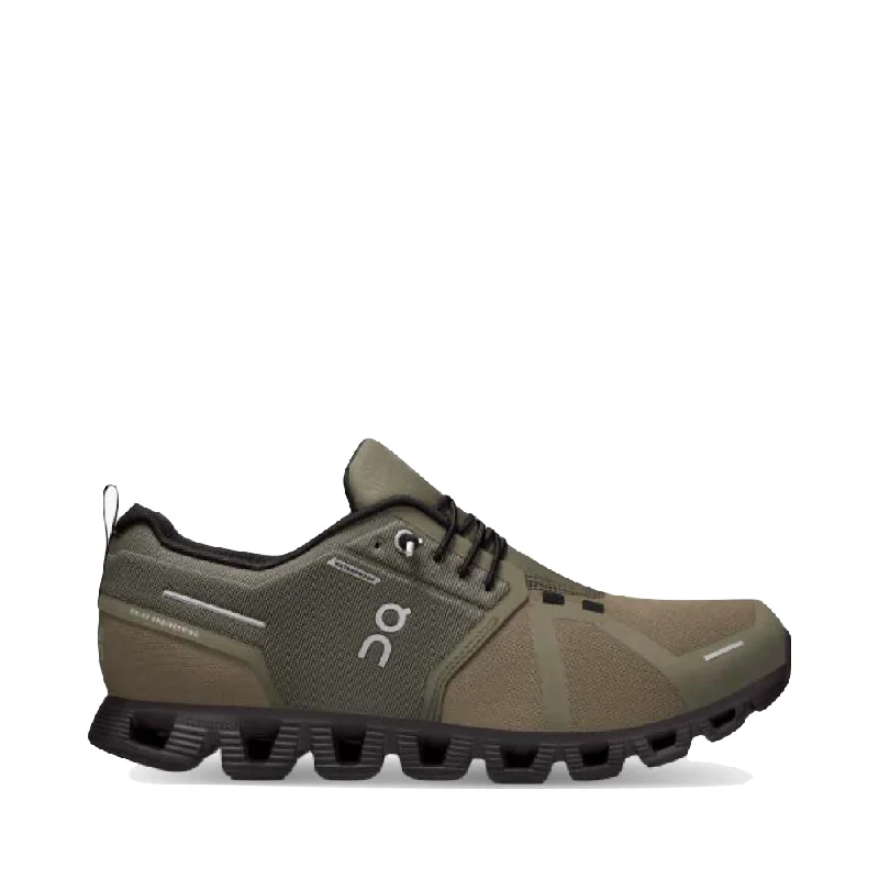 Men's High-Quality Boots On Men's Cloud 5 Waterproof Sneaker in Olive/Black