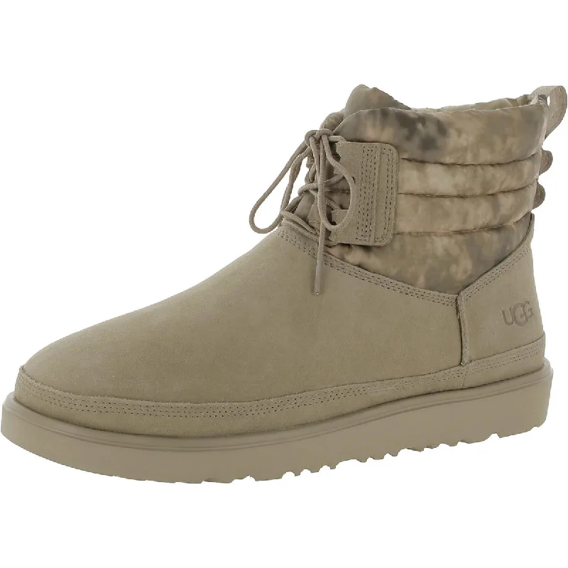 Men's Ultra-Light Shoes Ugg Mens SMOKESCREEN Suede Round toe Winter & Snow Boots